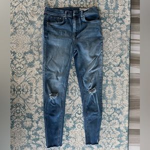Rag & Bone High Rise Skinny Ankle Jeans 28